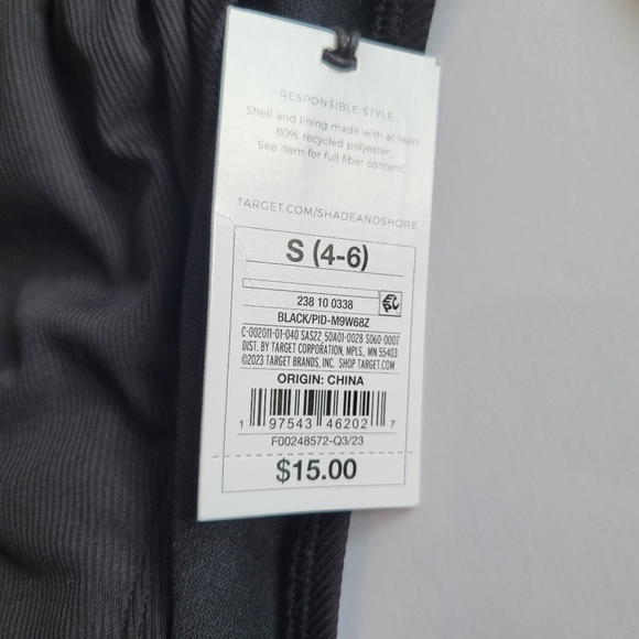 Shade & Shore Ribbed Black Bikini Bottom - Picture 4 of 7